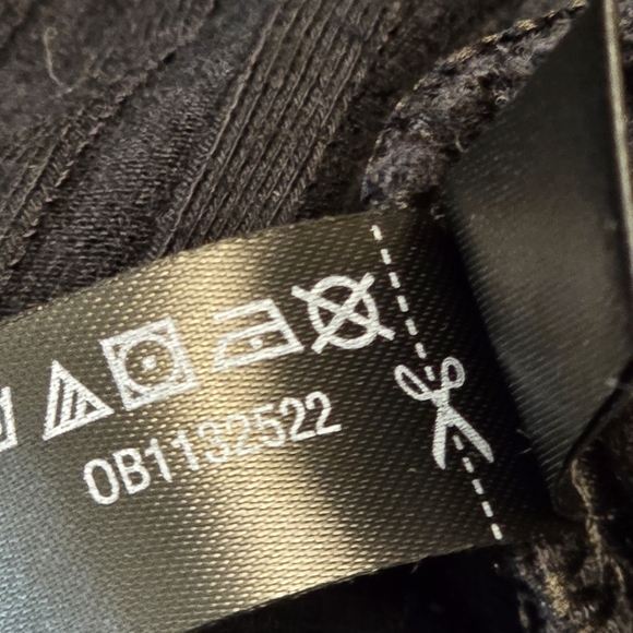 {XS} Free People Movement "Blissed Out" Ribbed Racerback Tank Top Black - Picture 8 of 8